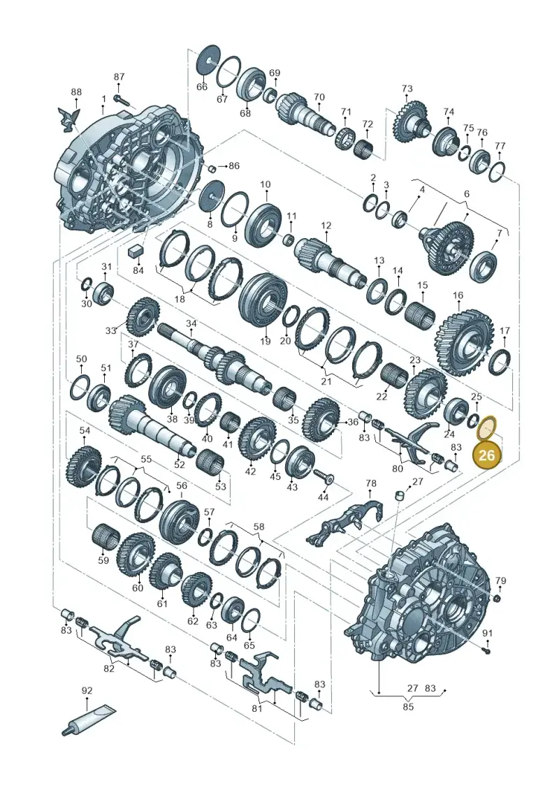 0A5398391 — Volkswagen Transport. multivan (2019-2024) diagram 806800300, position 26