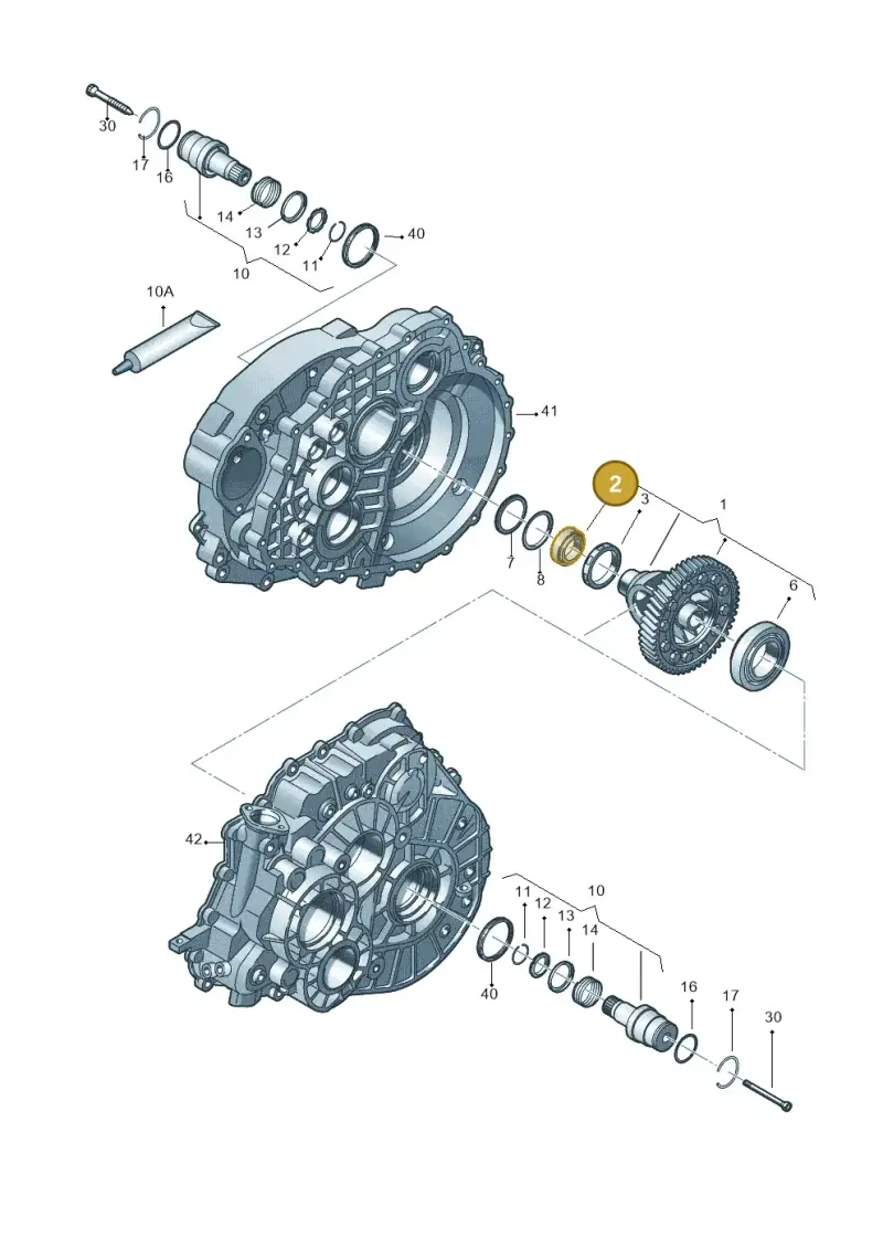 0A5409123B — Volkswagen Tiguan 4Motion (2011-2018) diagram 719409120, position 2