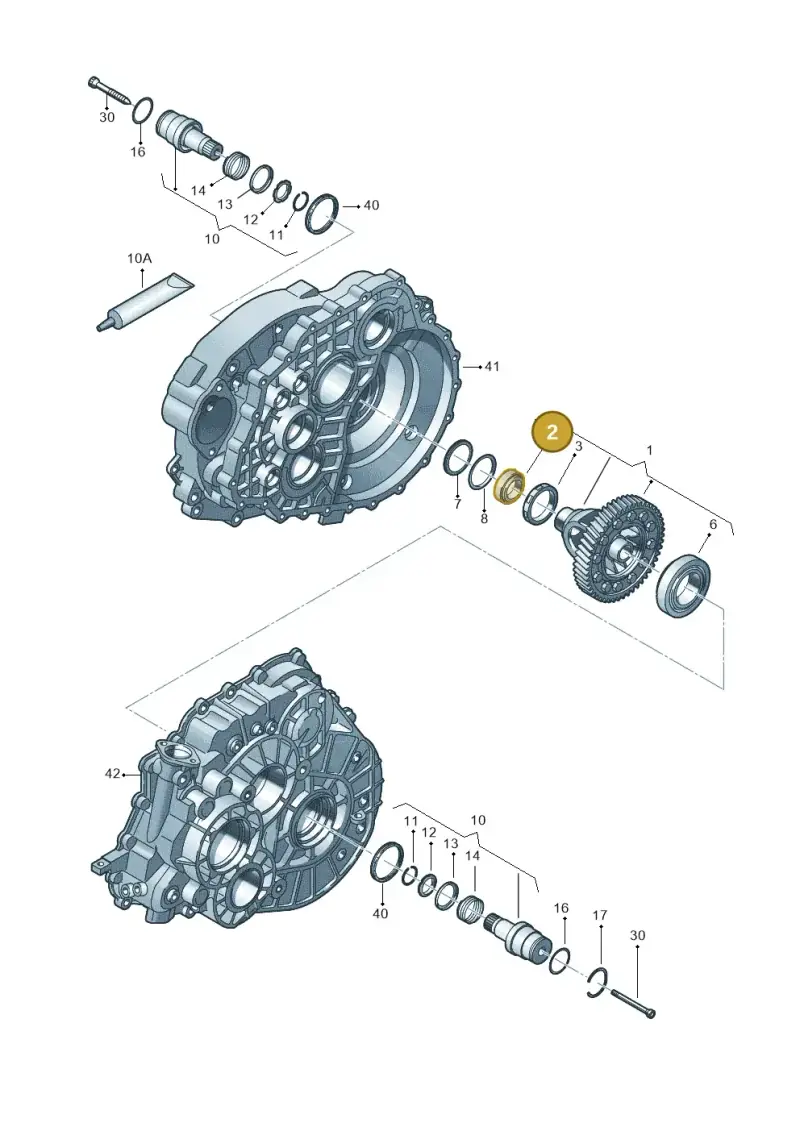 0A5409123B — Volkswagen Transp. caravelle (2011-2015) diagram 731409120, position 2