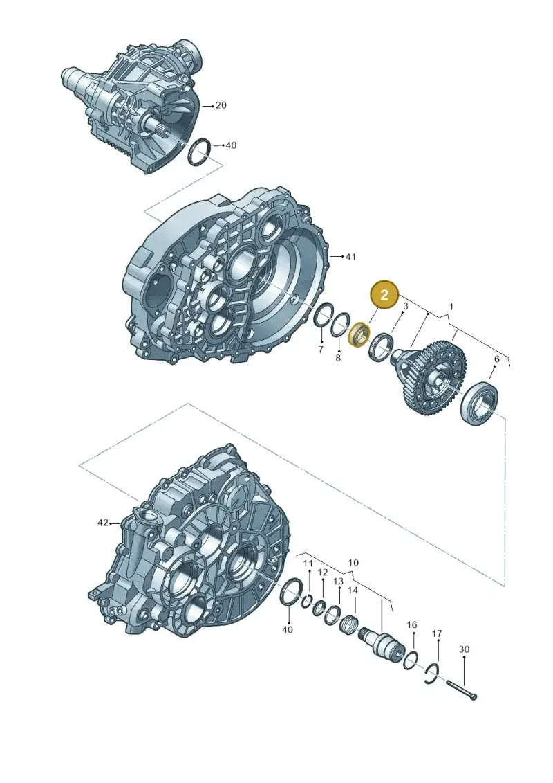 0A5409123B — Volkswagen Transp. caravelle (2011-2015) diagram 731409170, position 2