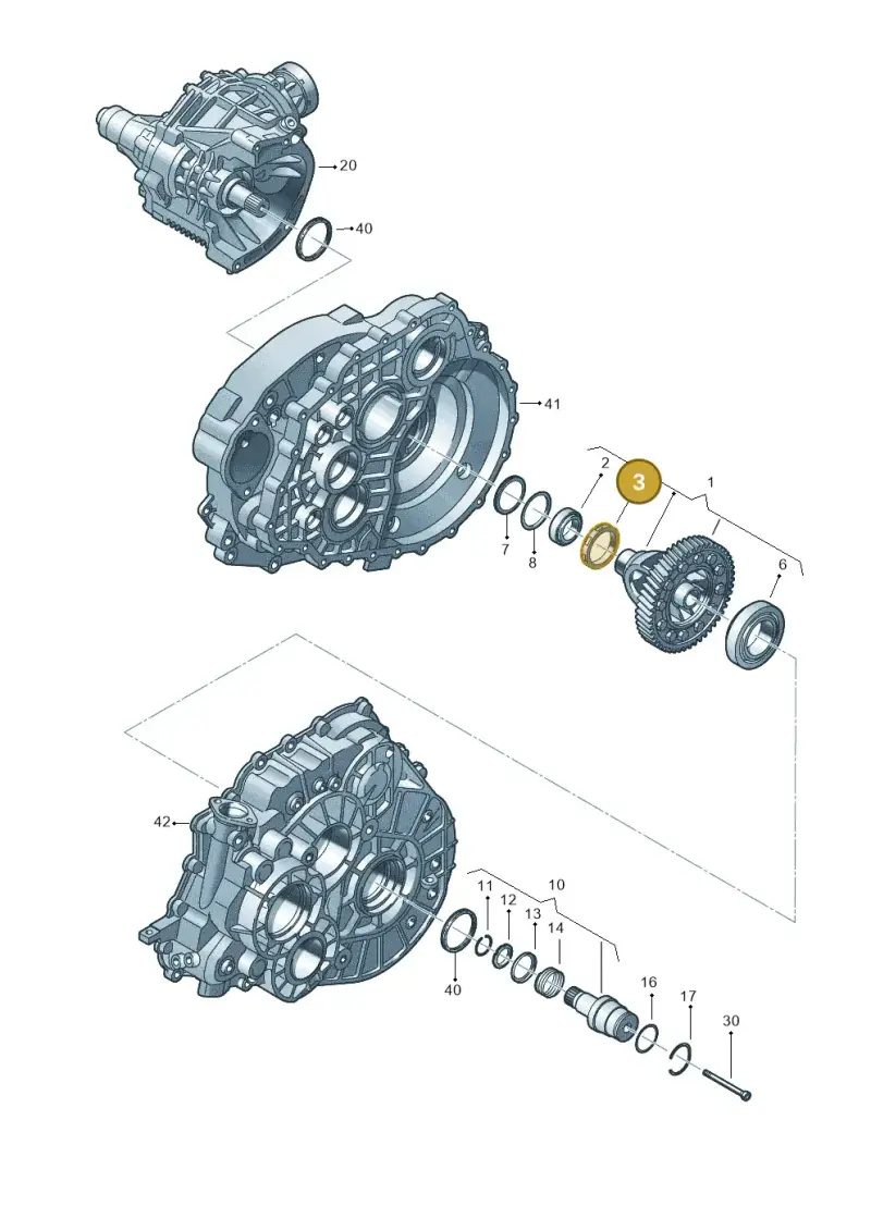 0A5409270A — Volkswagen Transp. caravelle (2011-2015) diagram 731409170, position 3