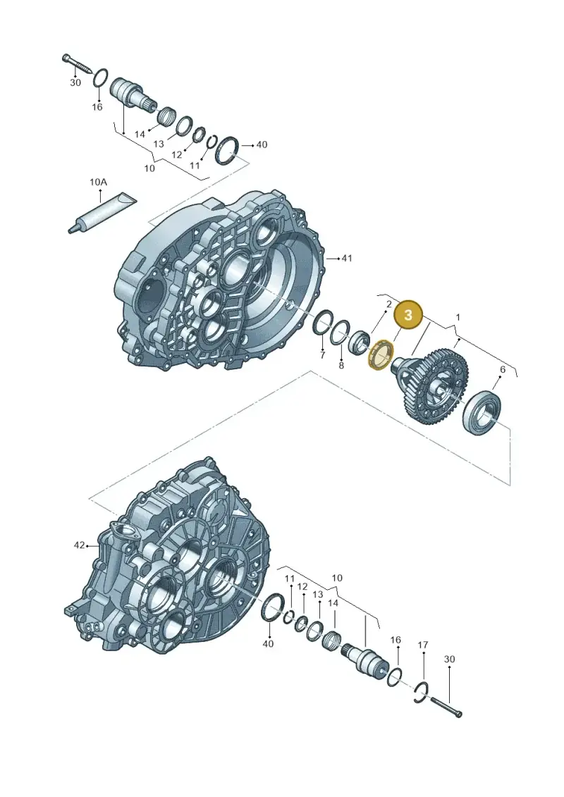 0A5409270A — Volkswagen Transp. caravelle (2011-2015) diagram 731409120, position 3
