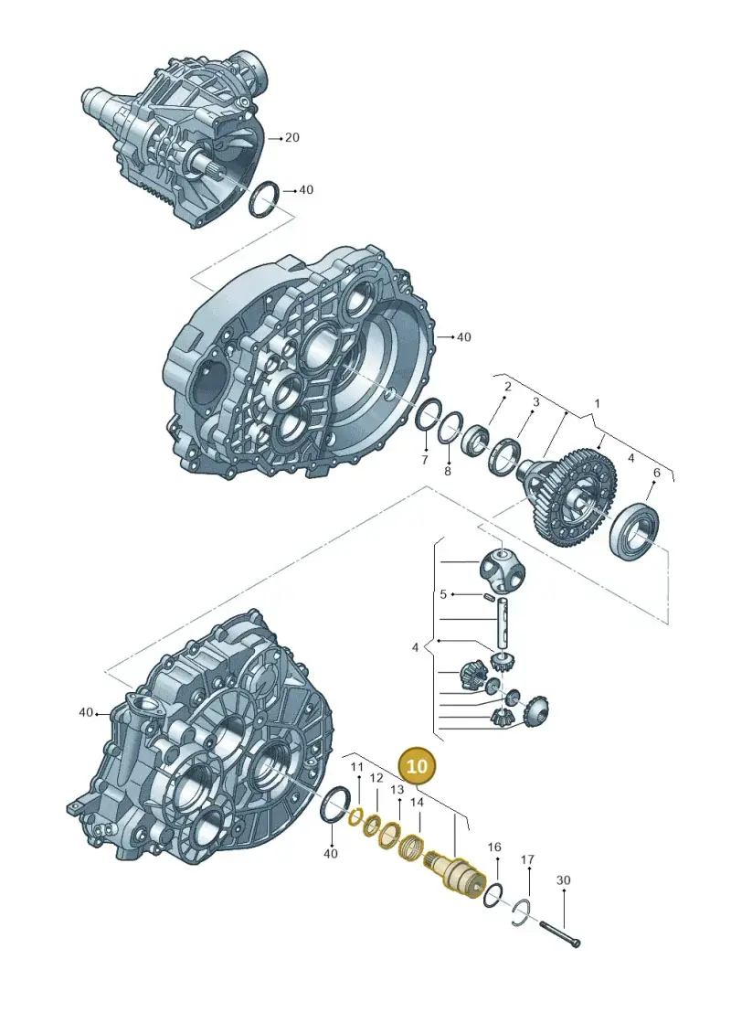0A5409343 — Volkswagen Transp. caravelle (2009-2011) diagram 410409170, position 10