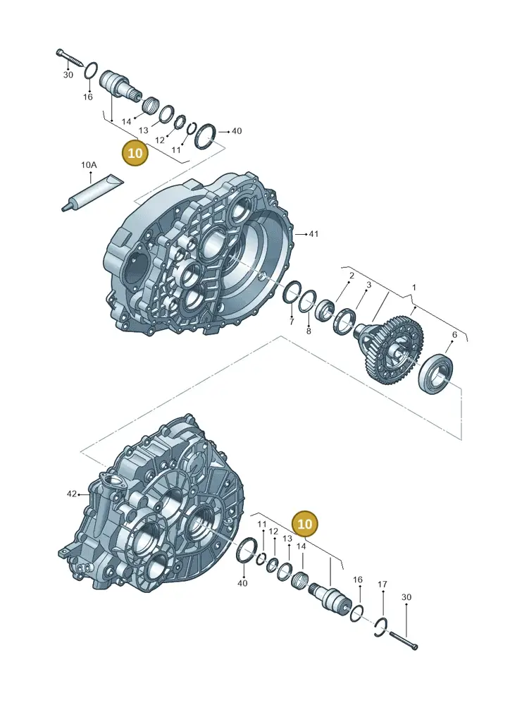 0A5409343 — Volkswagen Transp. caravelle (2011-2015) diagram 731409120, position 10
