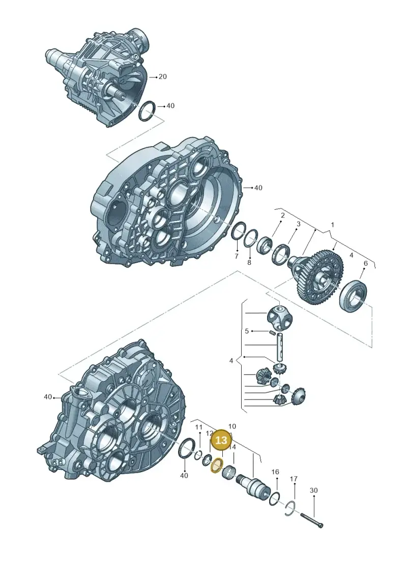 0A5409378 — Volkswagen Transp. caravelle (2009-2011) diagram 410409170, position 13