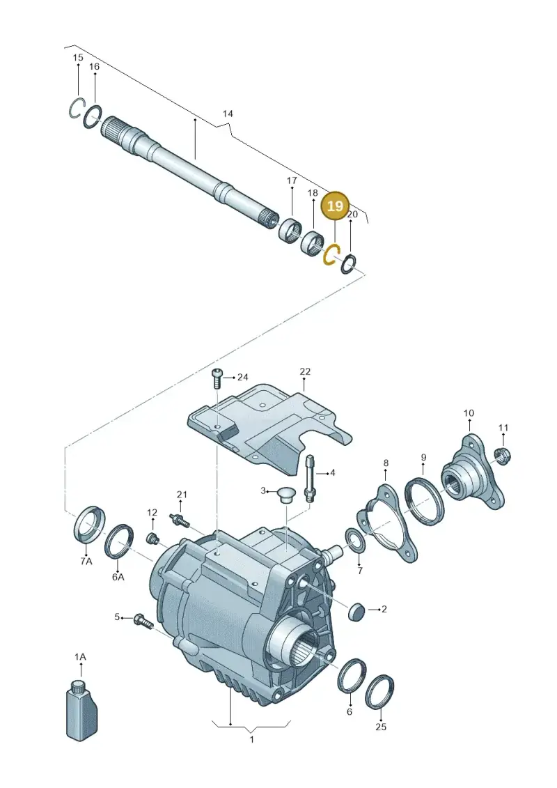 0A5409413B — Volkswagen Passat CC (2011-2016) diagram 460409610, position 19