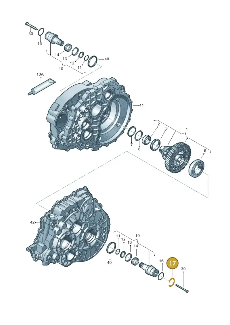 0A5409413B — Volkswagen Transp. caravelle (2011-2015) diagram 731409120, position 17