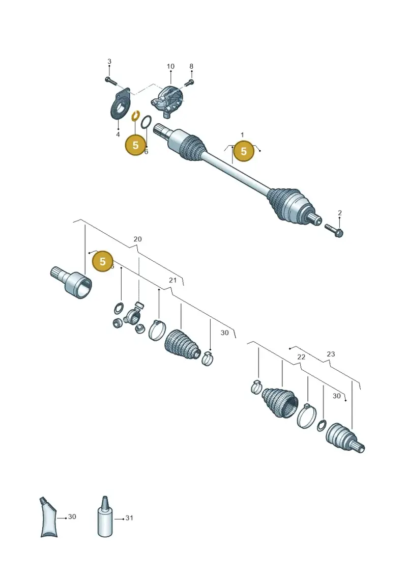 0A5409413B — Volkswagen MAN TGE 55 (2016-2021) diagram 806407200, position 5