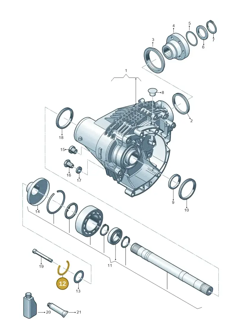 0A5409413B — Volkswagen Transport. multivan (2019-2024) diagram 861409000, position 12