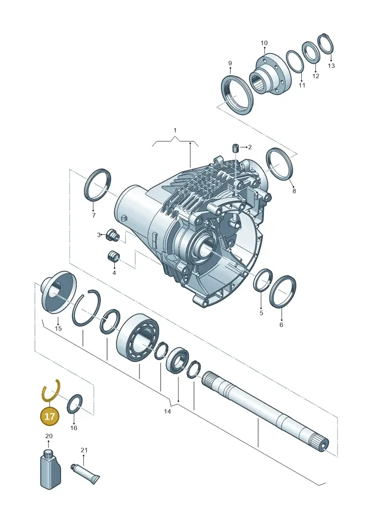 0A5409413B — Volkswagen Transport. multivan (2019-2024) diagram 806409000, position 17