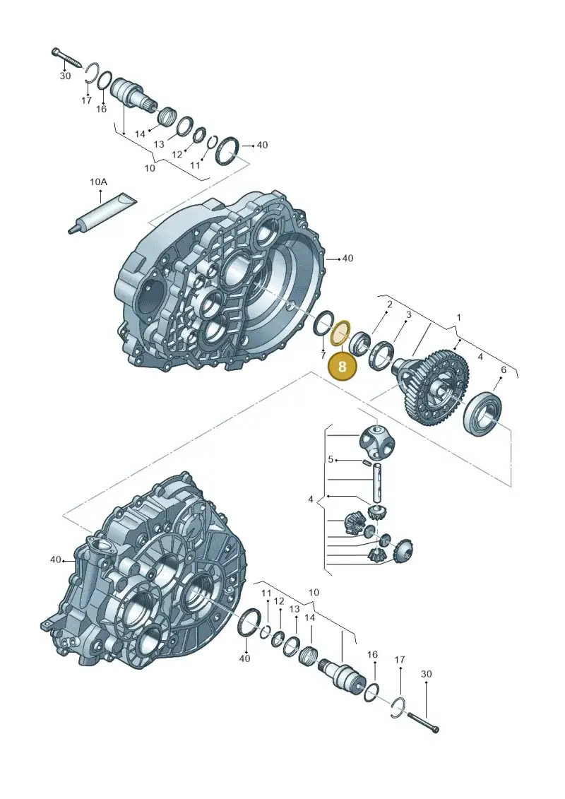 0A5498114 — Volkswagen TIGUAN                 08> (2007-) diagram 634409120, position 8