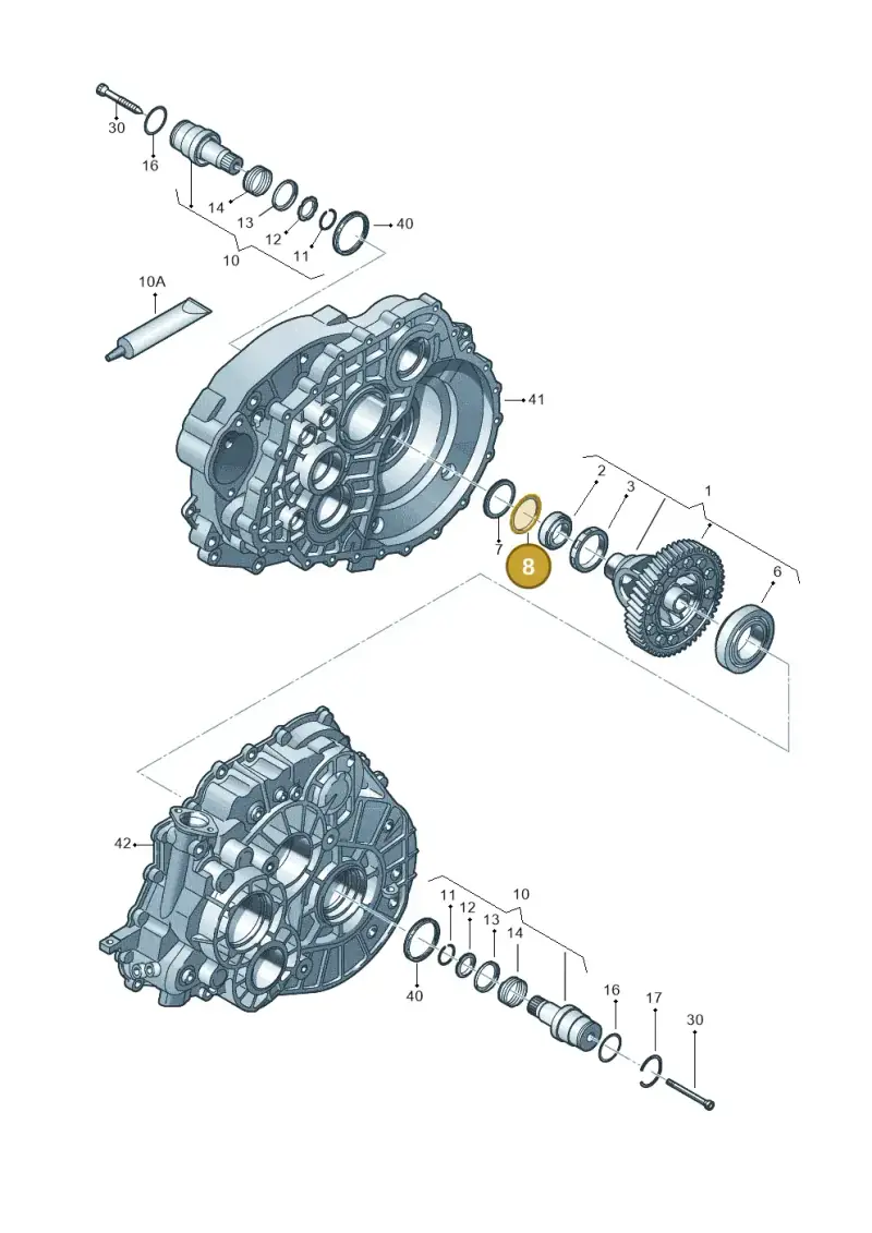 0A5498114 — Volkswagen Transp. caravelle (2011-2015) diagram 731409120, position 8