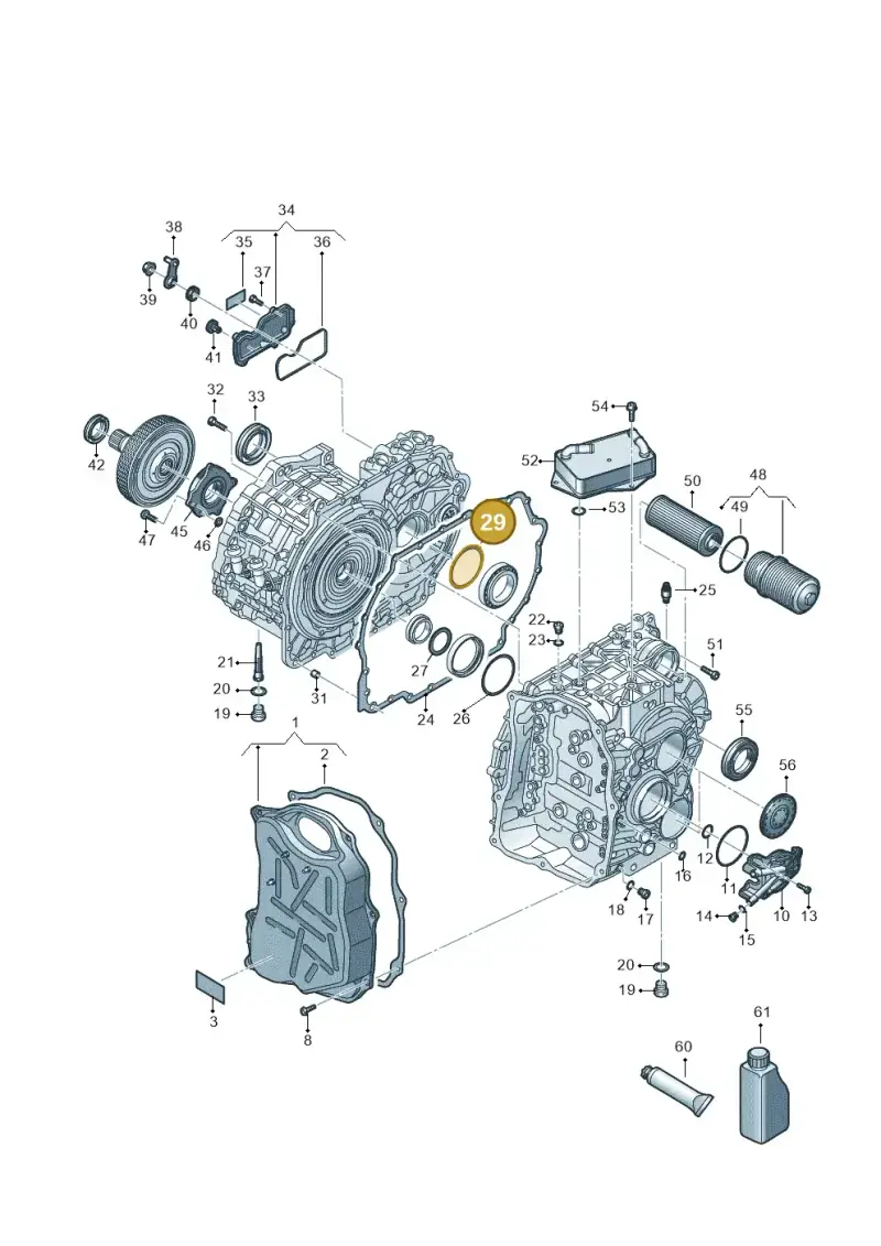 0A5498114A — Volkswagen Passat estate (2023-) diagram 7t0300705, position 29