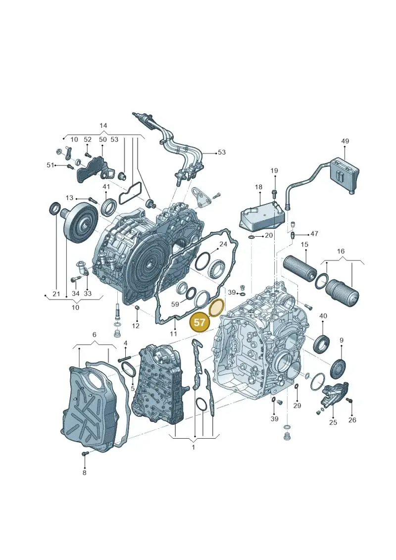 0A5498114B — Volkswagen Passat (2018-2022) diagram 808321750, position 57