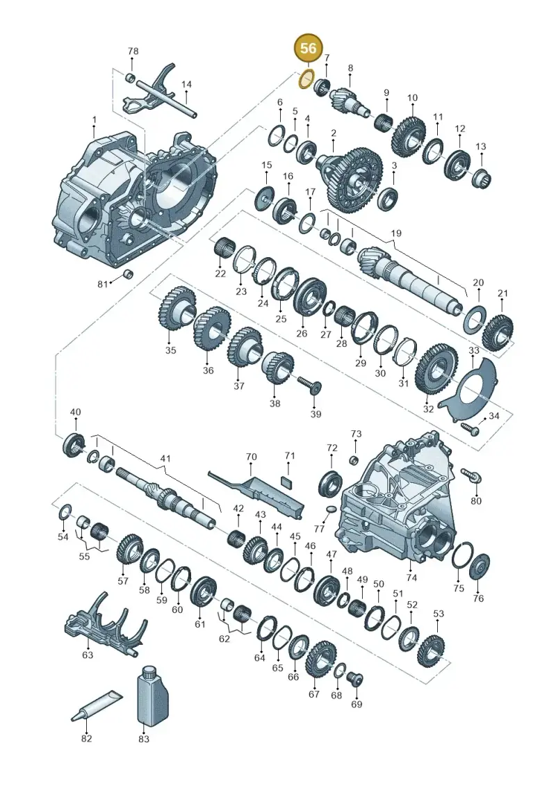 0A5498114C — Volkswagen Caddy Maxi Kombi (2020-2024) diagram 5h0311150, position 56
