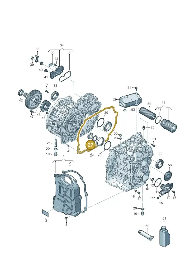 0A5498114C — Volkswagen Passat estate (2023-) diagram 7t0300705, position 27