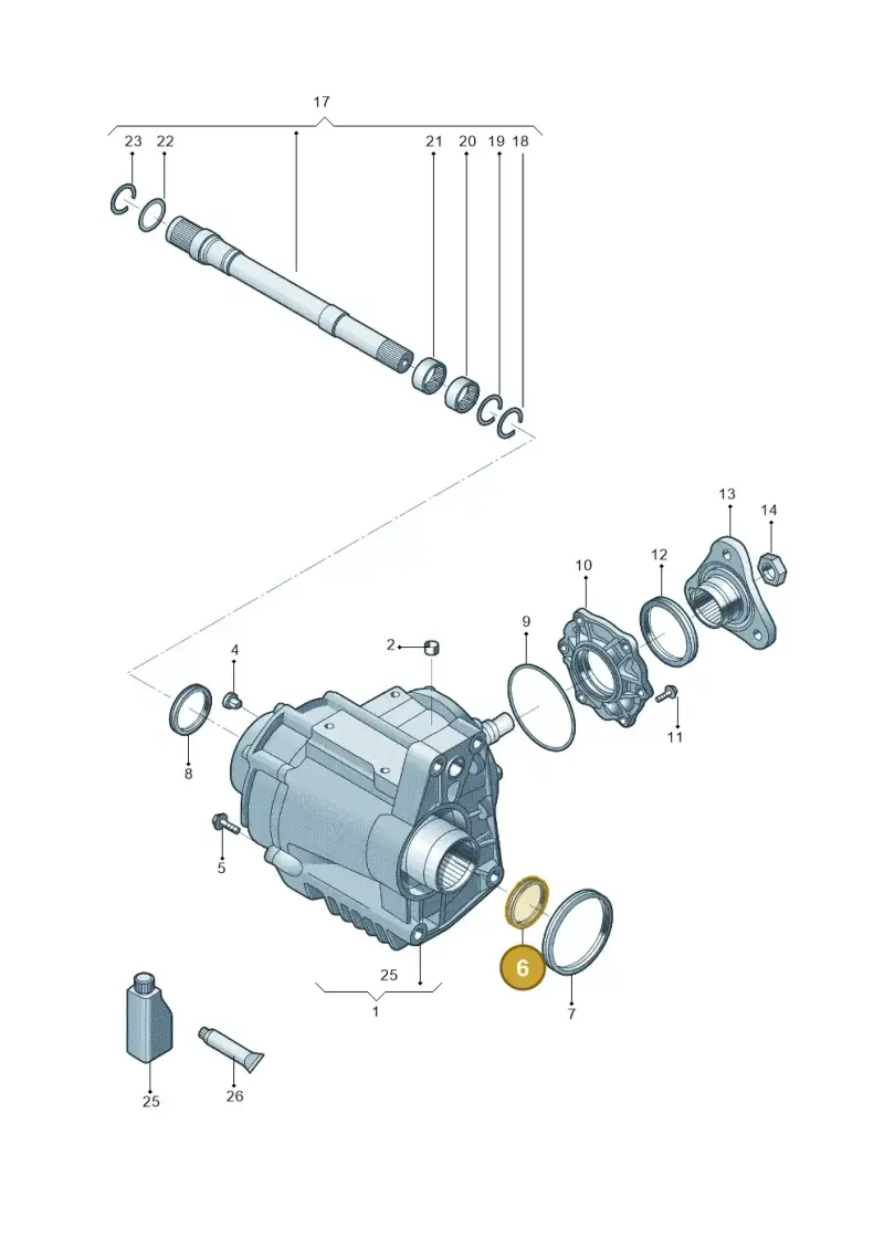 0A6409189F — Volkswagen Teramont X (2019-2021) diagram 519409500, position 6