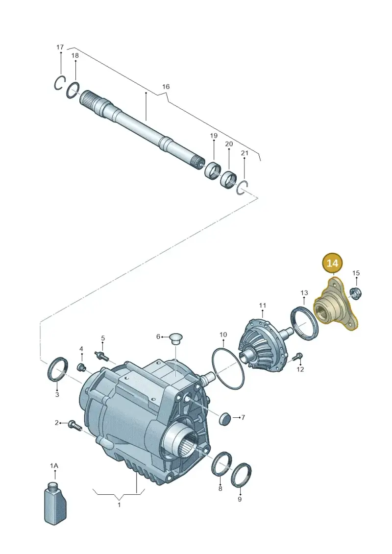0A6409273B — Volkswagen Tiguan 2.0 4Motion (2017-2024) diagram 719409400, position 14