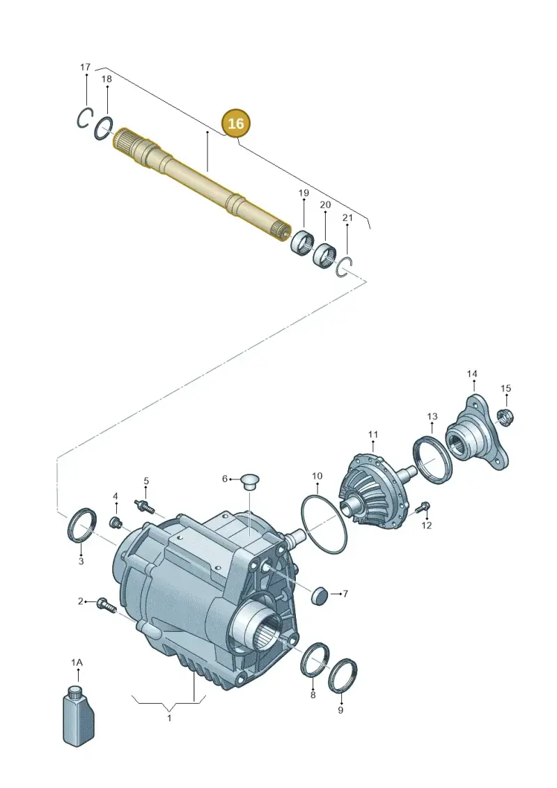 0A6409351N — Volkswagen TIGUAN                 08> (2007-) diagram 719409400, position 16