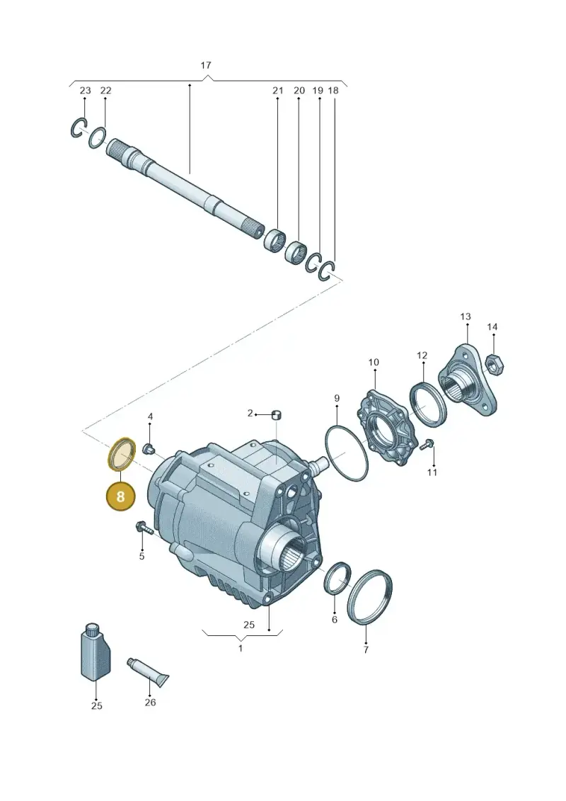 0A6409399B — Volkswagen Teramont X (2019-2021) diagram 519409500, position 8