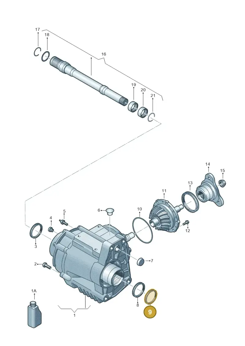 0A6409529D — Volkswagen Tiguan 2.0 4Motion (2017-2024) diagram 719409400, position 9