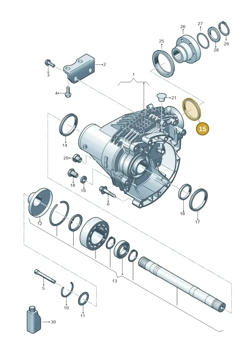 0A6409529E — Volkswagen Transp. caravelle (2011-2015) diagram 679409300, position 15