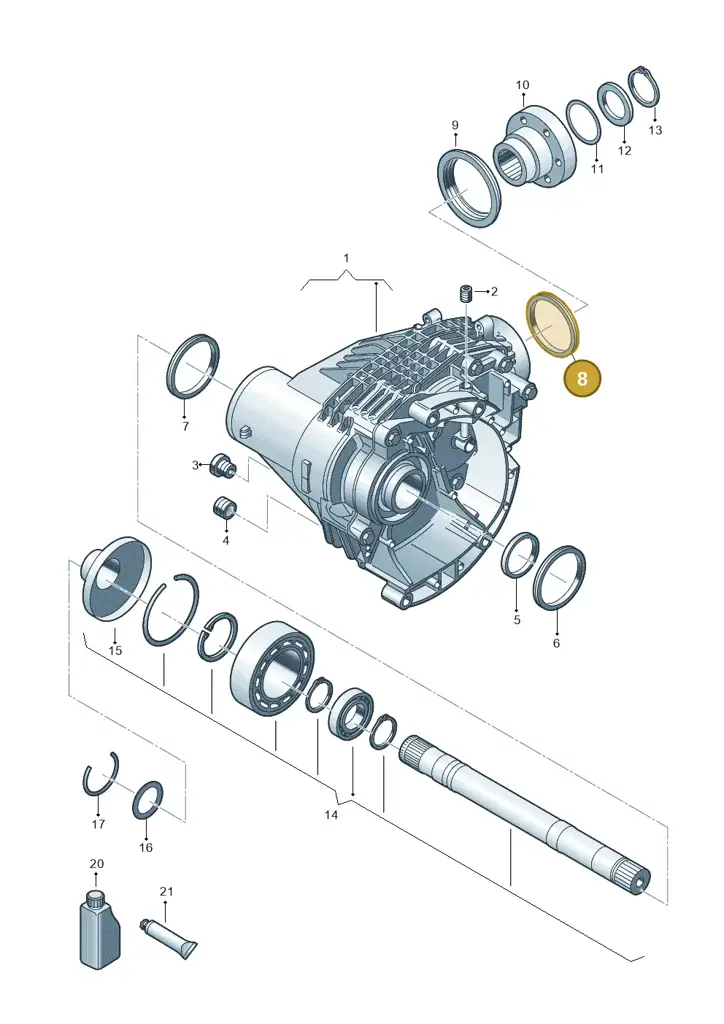 0A6409529E — Volkswagen Transport. multivan (2019-2024) diagram 806409000, position 8