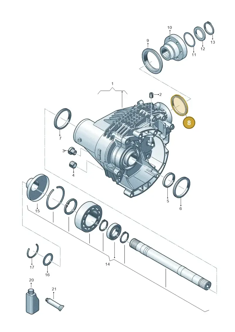 0A6409529E — Volkswagen Transport. multivan (2019-2024) diagram 806409000, position 8