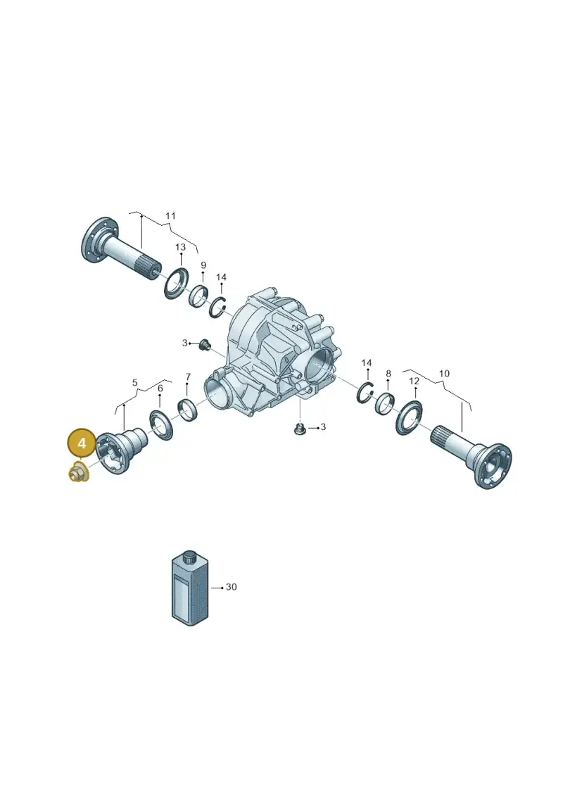 0AA105427 — Volkswagen Phaeton 4motion (2010-2016) diagram 258525250, position 4
