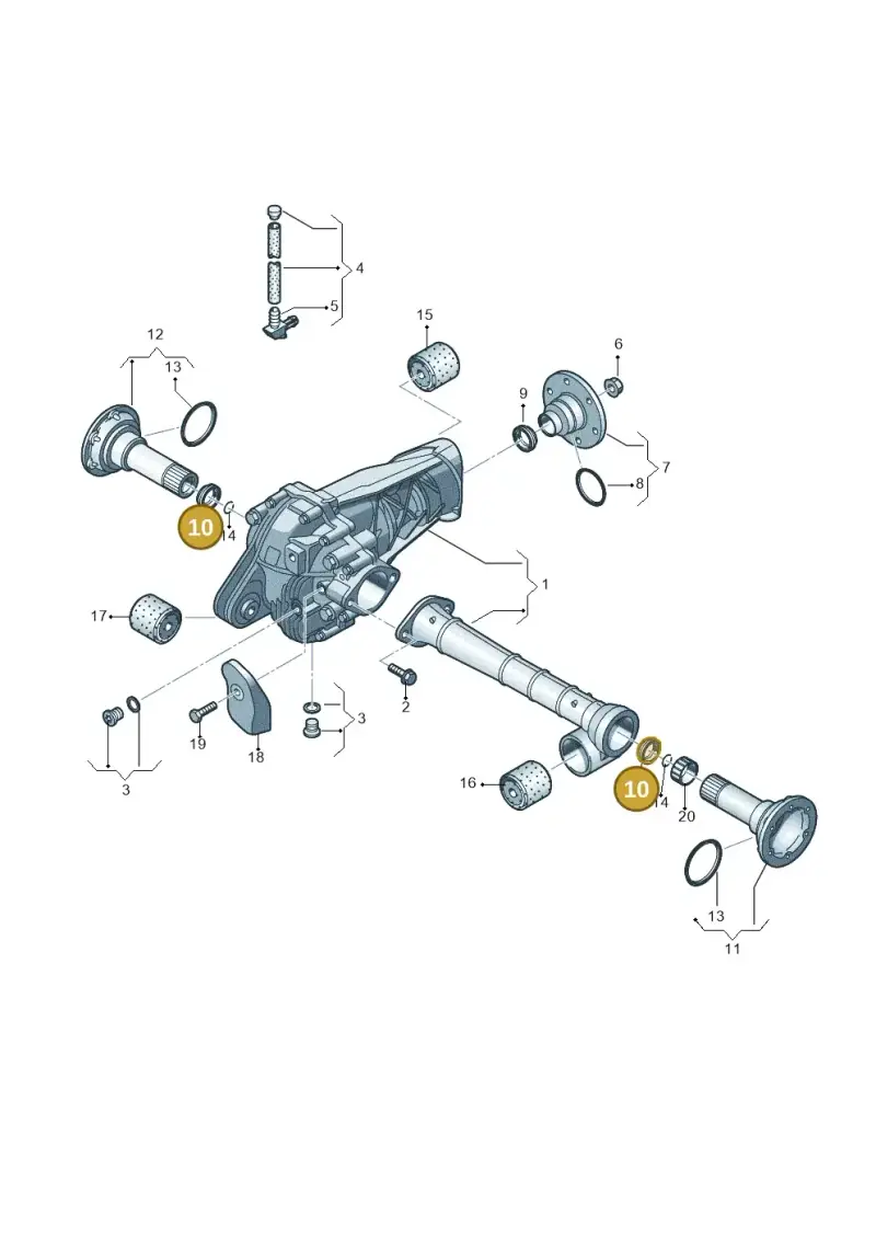 0AA409189A — Volkswagen Touareg                08> (2007-) diagram 274409030, position 10