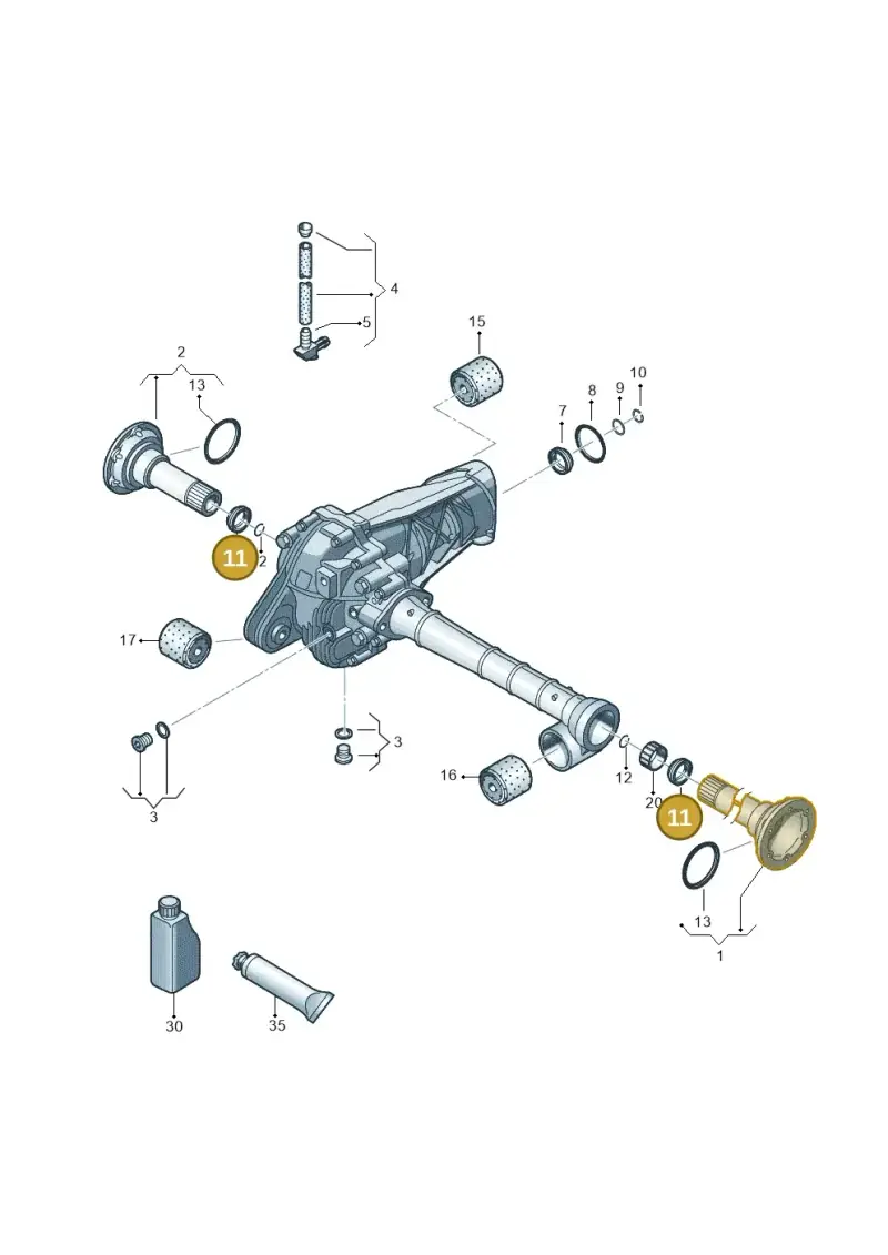 0AA409189A — Volkswagen Amarok twin cab (2022-) diagram 894409030, position 11