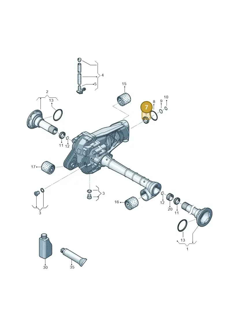 0AA409189B — Volkswagen Amarok twin cab (2022-) diagram 894409030, position 7