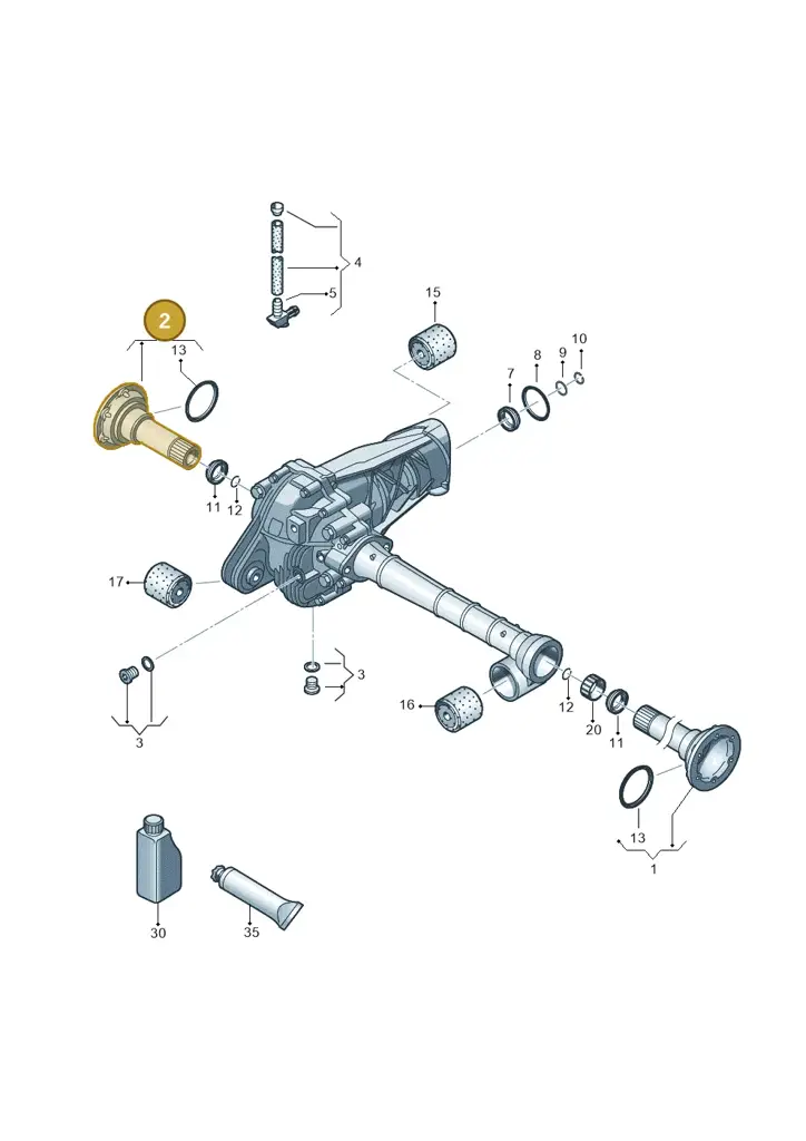 0AA409272B — Volkswagen Amarok twin cab (2022-) diagram 894409030, position 2