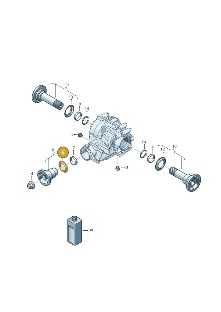 0AA409375B — Volkswagen Phaeton 4motion (2010-2016) diagram 258525250, position 6