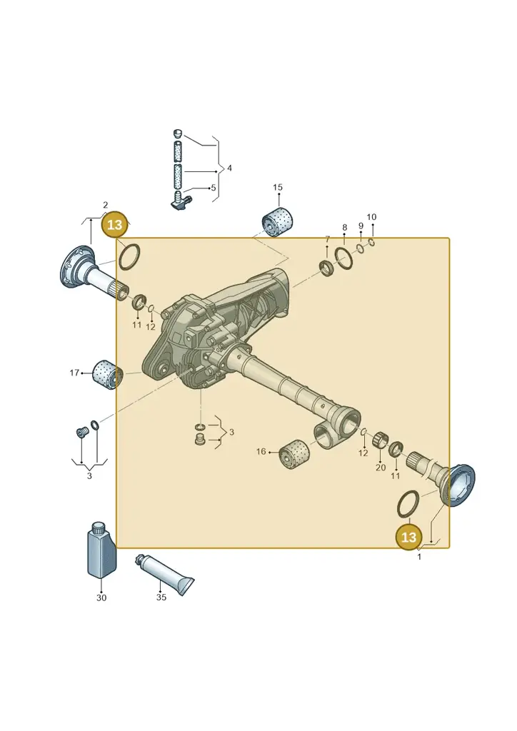 0AA409375C — Volkswagen Amarok twin cab (2022-) diagram 894409030, position 13