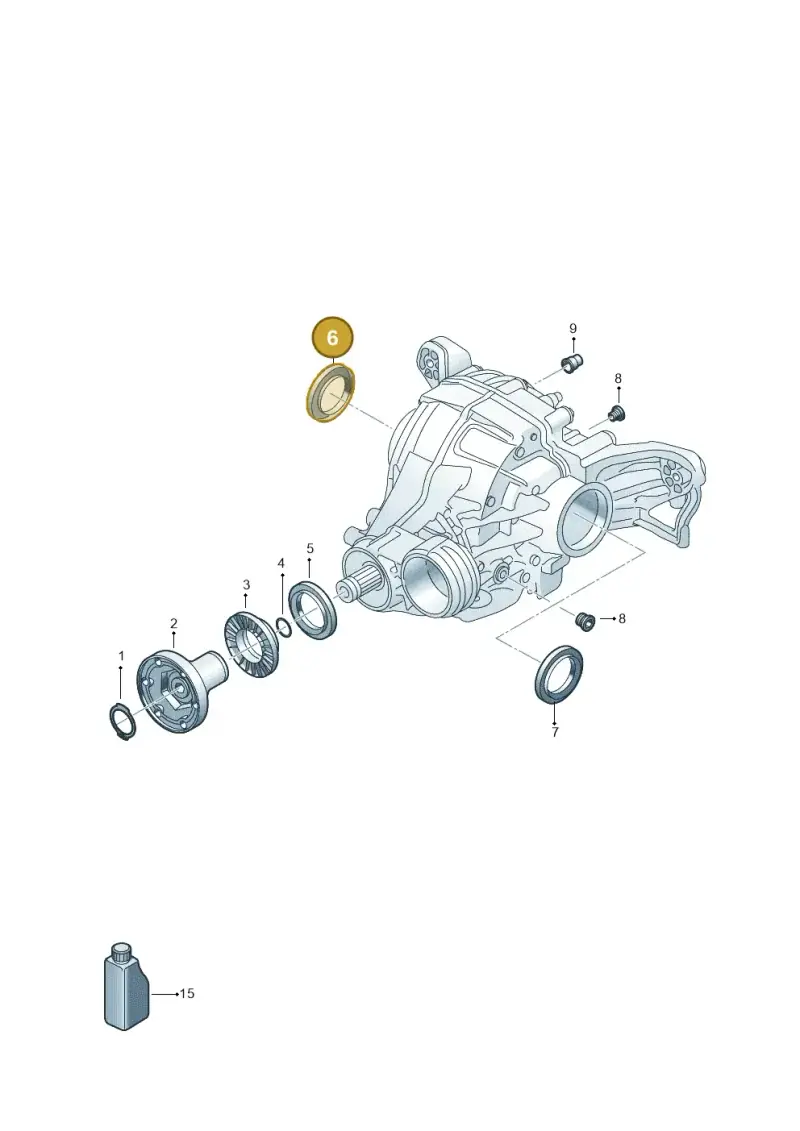 0AB525596B — Volkswagen Touareg (2017-2023) diagram 439525110, position 6