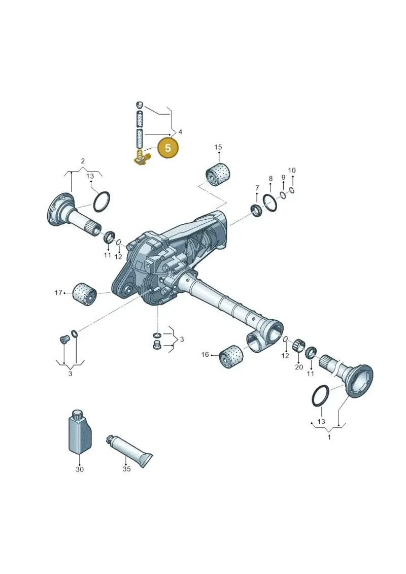 0AD301065D — Volkswagen Amarok twin cab (2022-) diagram 894409030, position 5