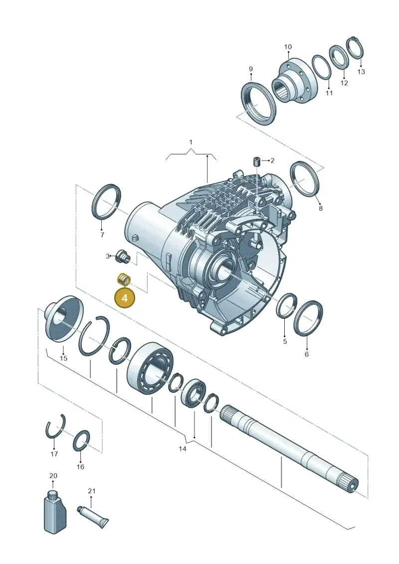 0AD301115B — Volkswagen Transport. multivan (2019-2024) diagram 806409000, position 4
