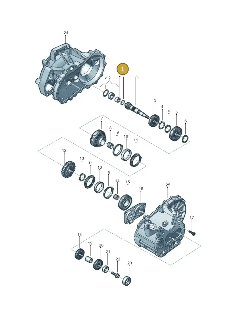 0AJ311198 — Volkswagen Golf 1.6 (2015-2019) diagram 867311410, position 1