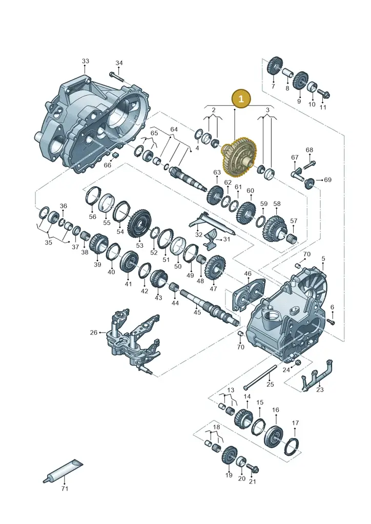 0AJ409021D — Volkswagen T-Roc convertible 1.5 (2019-2024) diagram 827310030, position 1
