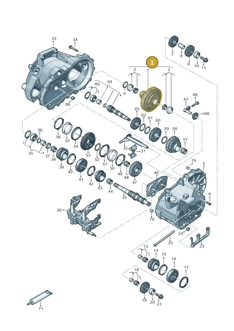 0AJ409021P — Volkswagen T-Roc convertible 1.5 (2019-2024) diagram 827310030, position 1