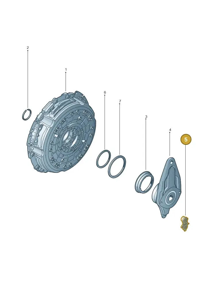0AM141777B — Volkswagen 6Z3 platform diagram 760141950, position 5