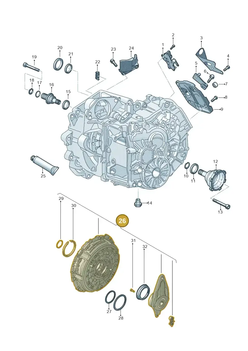 0AM198142AC — Audi A3 Sportback (2019-2025) diagram 596300150, position 26