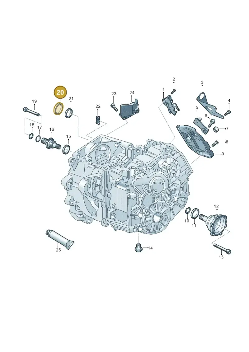 0AM301189E — Volkswagen Passat estate (2023-) diagram 827345110, position 20