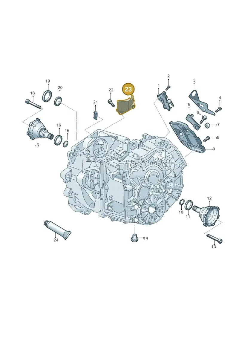 0AM325423B — Volkswagen Taigo (2021-2024) diagram 827345020, position 23