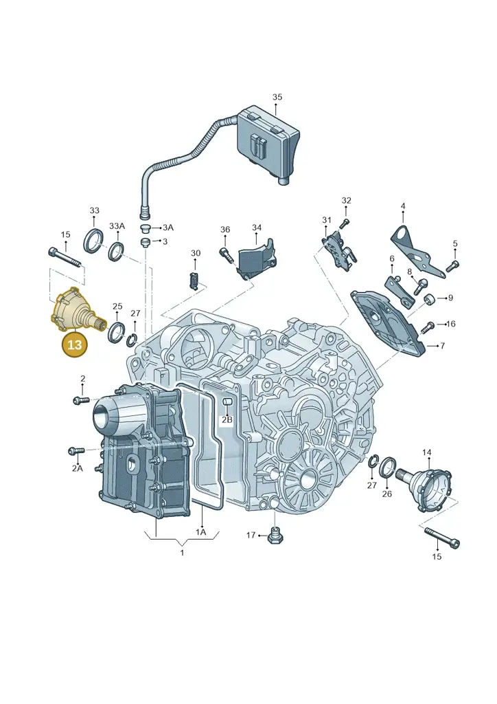 0AM409344 — Volkswagen Beetle (2016-2019) diagram 746321610, position 13