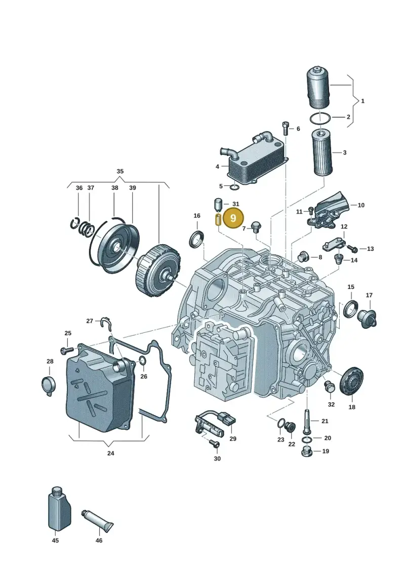 0AM409847 — Volkswagen Transport. multivan (2019-2024) diagram 861300955, position 9