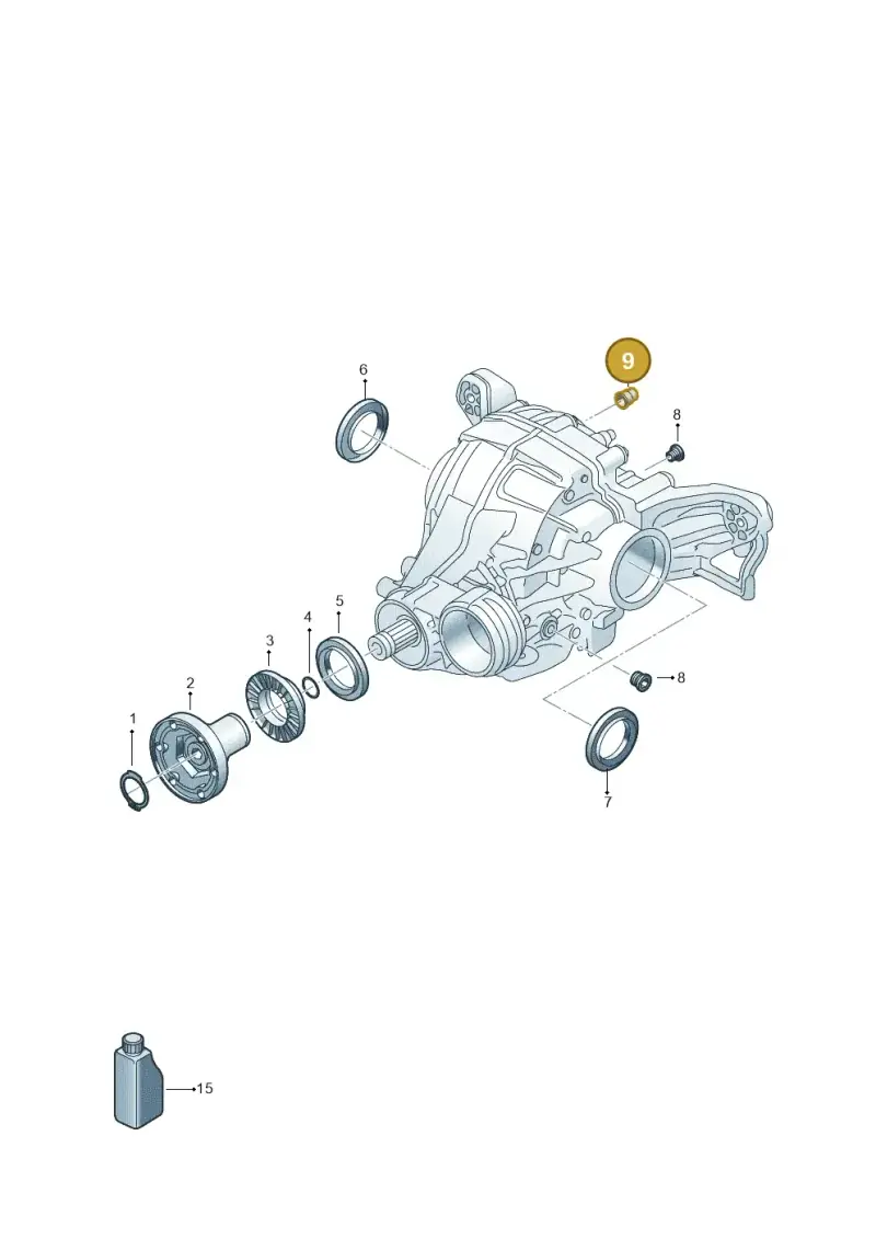 0AR525093A — Volkswagen Touareg (2017-2023) diagram 439525110, position 9
