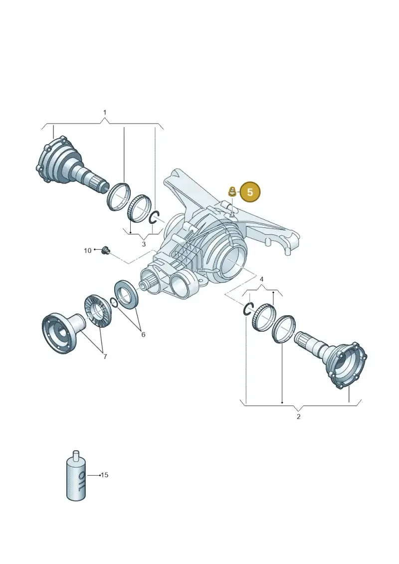 0AR525093A — Volkswagen Touareg (2017-2023) diagram 859525200, position 5