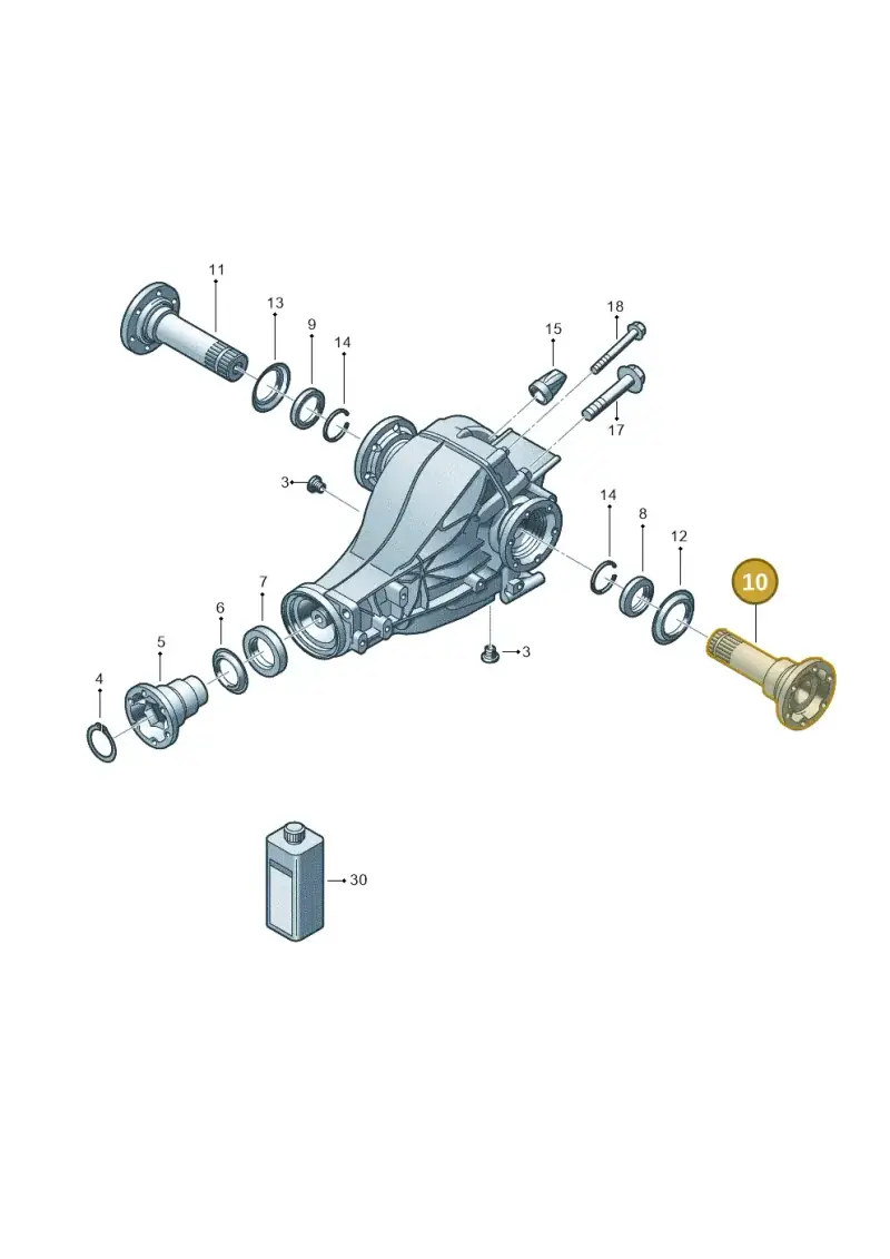 0AR525356E — Volkswagen Phaeton 4motion (2010-2016) diagram 473525250, position 10